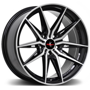 Racer Series Aiden Gloss Black Machined