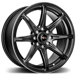 Racing Hart Concepts Echo Satin Black Machined Lip