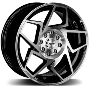 TSW Flow Gloss Black Machined