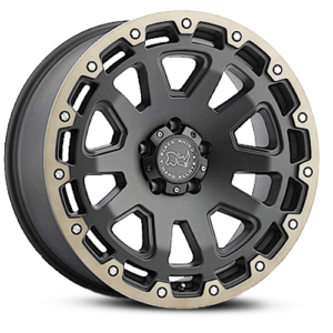 Black Rhino Wheels Razorback Matt Black Machined Lip Dark T